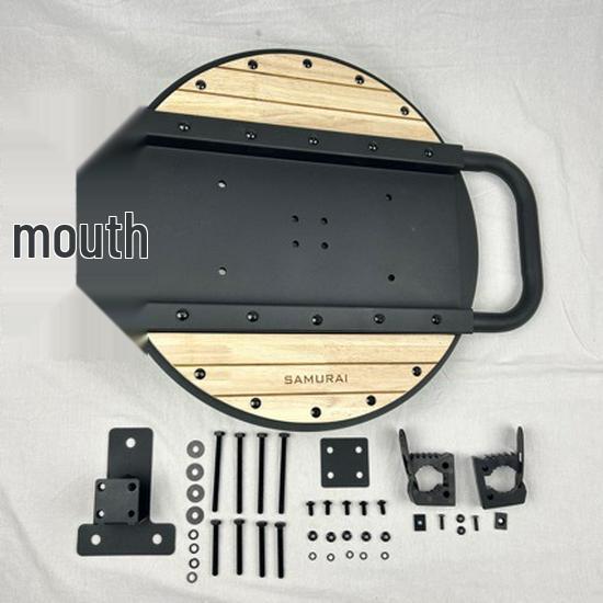 Adjustable Solid Wood Spare Tire Cover for Suzuki Jimny 18-25 Models (3/5 Door)