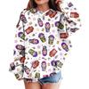 Sweatshirts For Teen Girls Hoodies Long Sleeve Drawstring Pullover Cute Printed Hoodie Top
