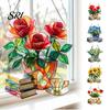 Home Decor Suncatcher Floral Tea Cup And Book Stained Glass Effect Window Car Warm Rainbow Tones Hanging Ornament Acrylic Garden Sun Catcher Panel for