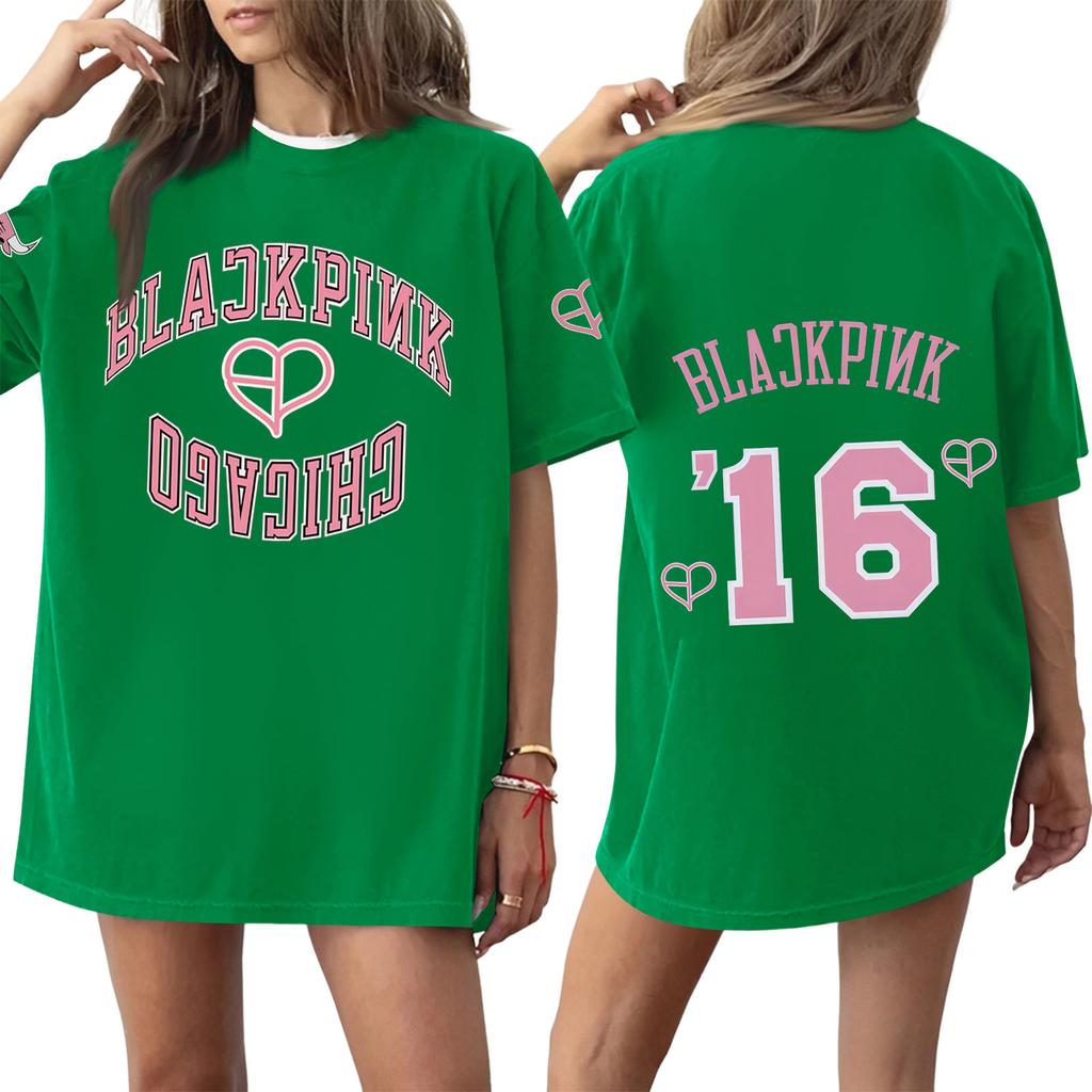 Women's Round Neck Printed Short-sleeved T-shirt Top