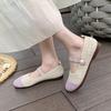 2025 Spring/Summer Ballet Flat Shoes Women's Casual Shoes Flat Heels Anti Slip Fashion Versatile Knitted Women's Shoes