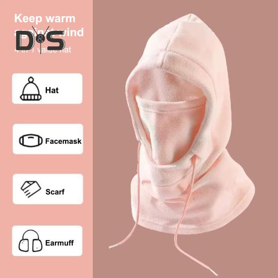 Cycling Face Guard 4-In-1 Windproof Winter Warm Cold Weather Full Cover Men Women Outdoor Neck Gaiter Balaclava Hood Bandana Scarf