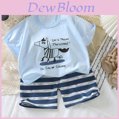 Sommer Cartoon Hoodie und Shorts Set für Kinder aus weicher Baumwolle