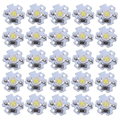 25Pcs 5V LED Chips 200LM 1W High Power LED Lamp Beads for DIY Lighting FixturesPure White
