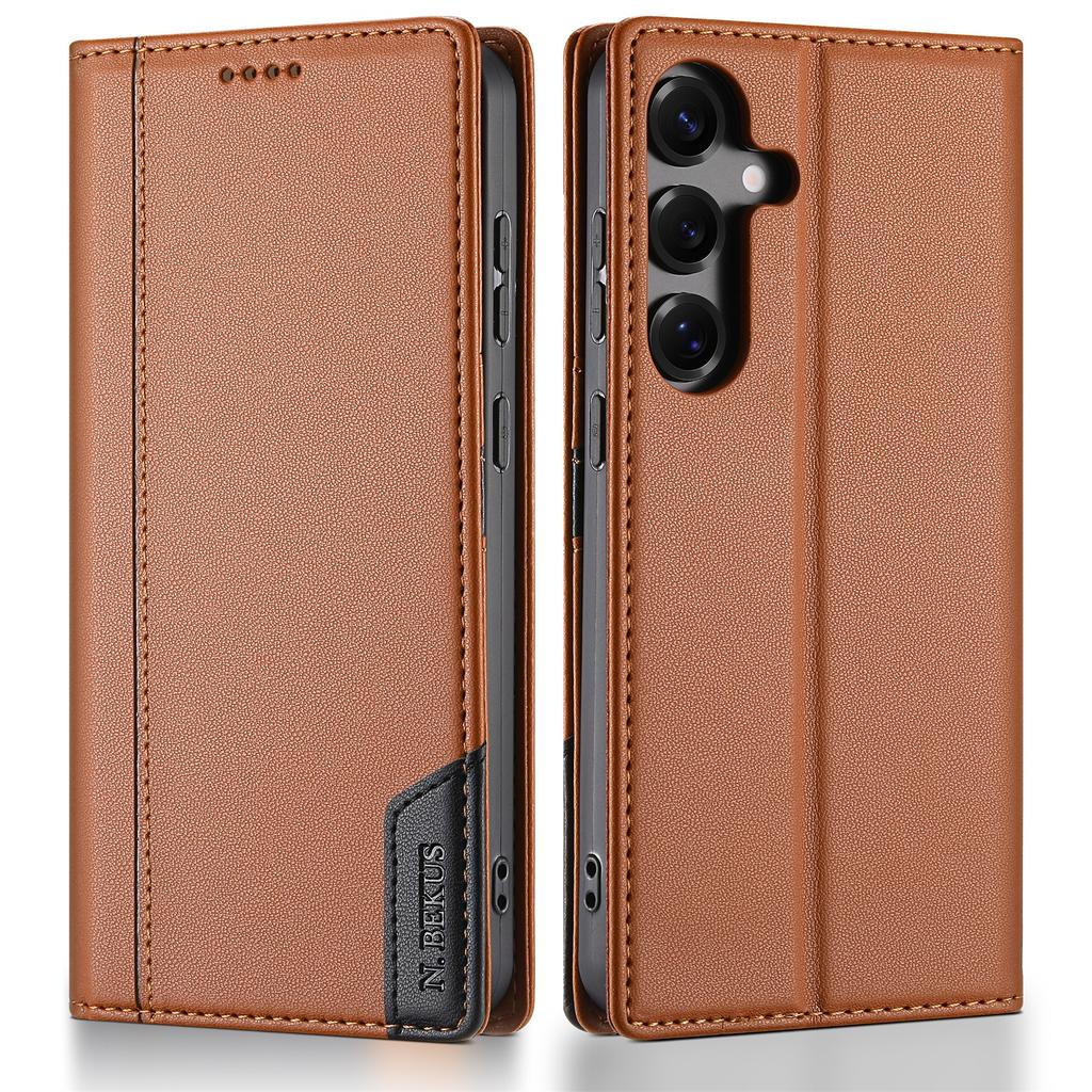 Strong Magnetic Card Holder Wallet Leather Case For Samsung Galaxy A06 A16 A26 A36 A56 A17 S25 Ultra S24 Plus S23 S22 RFID Cover