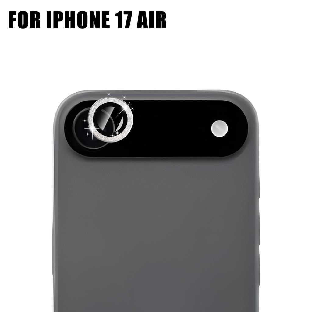 Bling Camera Lens Protector for IPhone 17/17 Air/17 Pro/17 ProMax Aluminum Alloy Tempered Glass Diamond Lens Cover for IPhone17