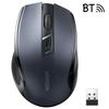 Ugreen MU006 Dual-Mode Wireless Mouse – 2.4GHz USB/Bluetooth 5.0, 4000 DPI Precision, Black