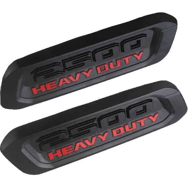 Hood Emblem and Badge (1 Pair) Compatible with 2019-2024 Ram DT 2500 Heavy Duty Truck Accessories Left&Right Side Nameplate Bezel