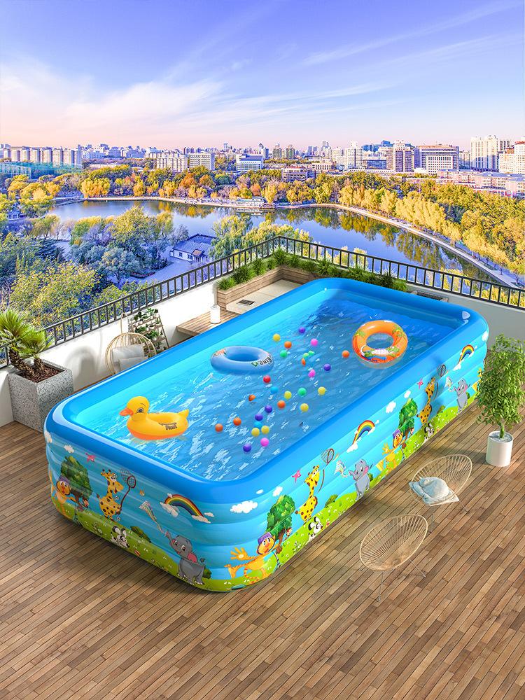 Outdoor Large   ProtectionPVCInflatable Swimming Pool Adult Swimming Pool Household Outdoor Courtyard Paddling Pool