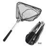 Foldable Landing Net Aluminum Alloy Frame Fishing Landing Net Replacement Triangular Fishing Net  for Easy Catches
