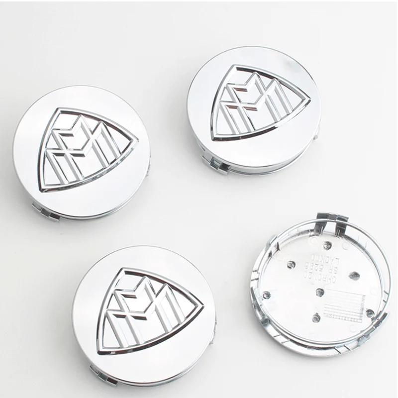 Car Wheel Cap Steering emblem Shell Sticker Chrome Emblem For Maybach Hood Lay Stand Logo S500 S600 V12 Side Fender Trunk Badge