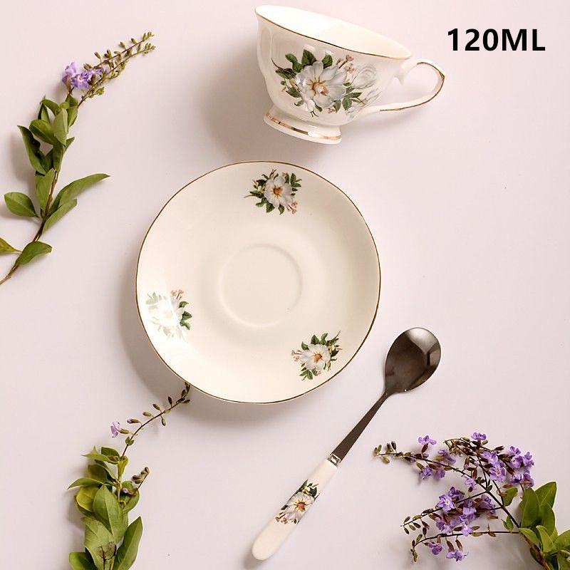 Noble Ceramic Teapot 500ML Teacup 120ML Pink Camellia Coffee Pot Home High Grade Porcelain Kettle Jug Party Cafe Teaware Tea Pot