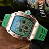 Casual Fashion Multi-functional Six-pin Wine Barrel Quartz Watch Men
