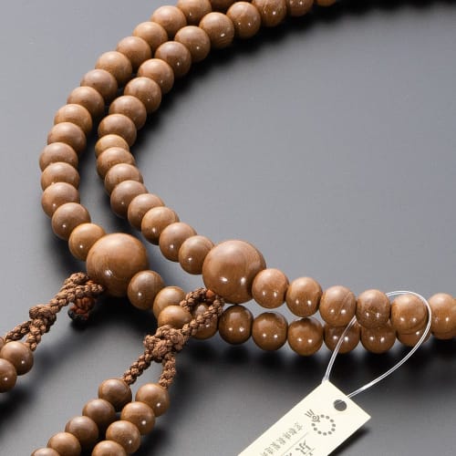 Buddhist Altar Shop Takita Shoten Buddhist Prayer Beads, Shingon Buddhism, Formal Prayer Beads for Men, Seiume Pattern, 2 Shaku (1.2 Ft), Silk Flower