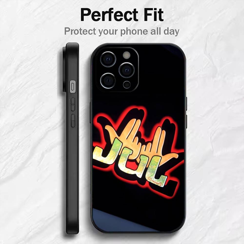 

J-Jul Rapeur DEPT Phone Case For iPhone17,16,15,14,13,12 Plus,Max Soft Silicone Black Cover iPhone15