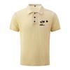 Men's Summer High-End Mesh Ice Silk Short Sleeve T-Shirt Breathable Lightweight Polo Shirt Casual Fit with Printed Design