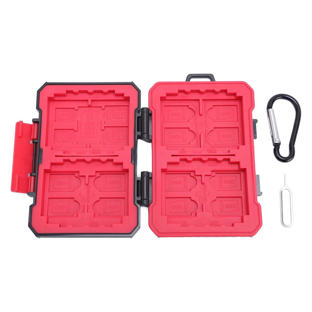 Portable Memory Card Case ABS Rubber Water Resistant Memory Card Storage Holder Organizer for XQD
