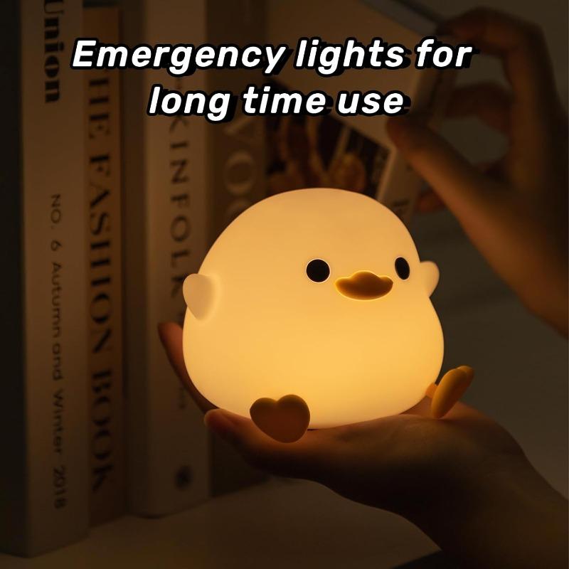 Xiaomi Duoduo Duck Night Light Cute Duck Light Touch Control Rechargeable Night Light Suitable for Bedroom and Living Room Use