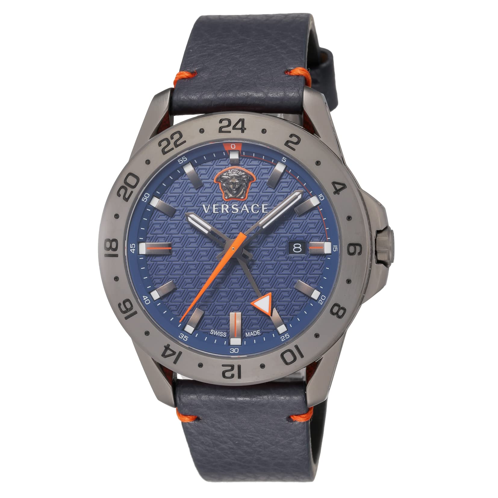 

Watch Sport Tech GMT Sport Tech Blue Dial Stainless Steel Sapphire Glass Quartz 45MM Swiss Watch VE2W00222 Navy [Versace] Men s [Item]