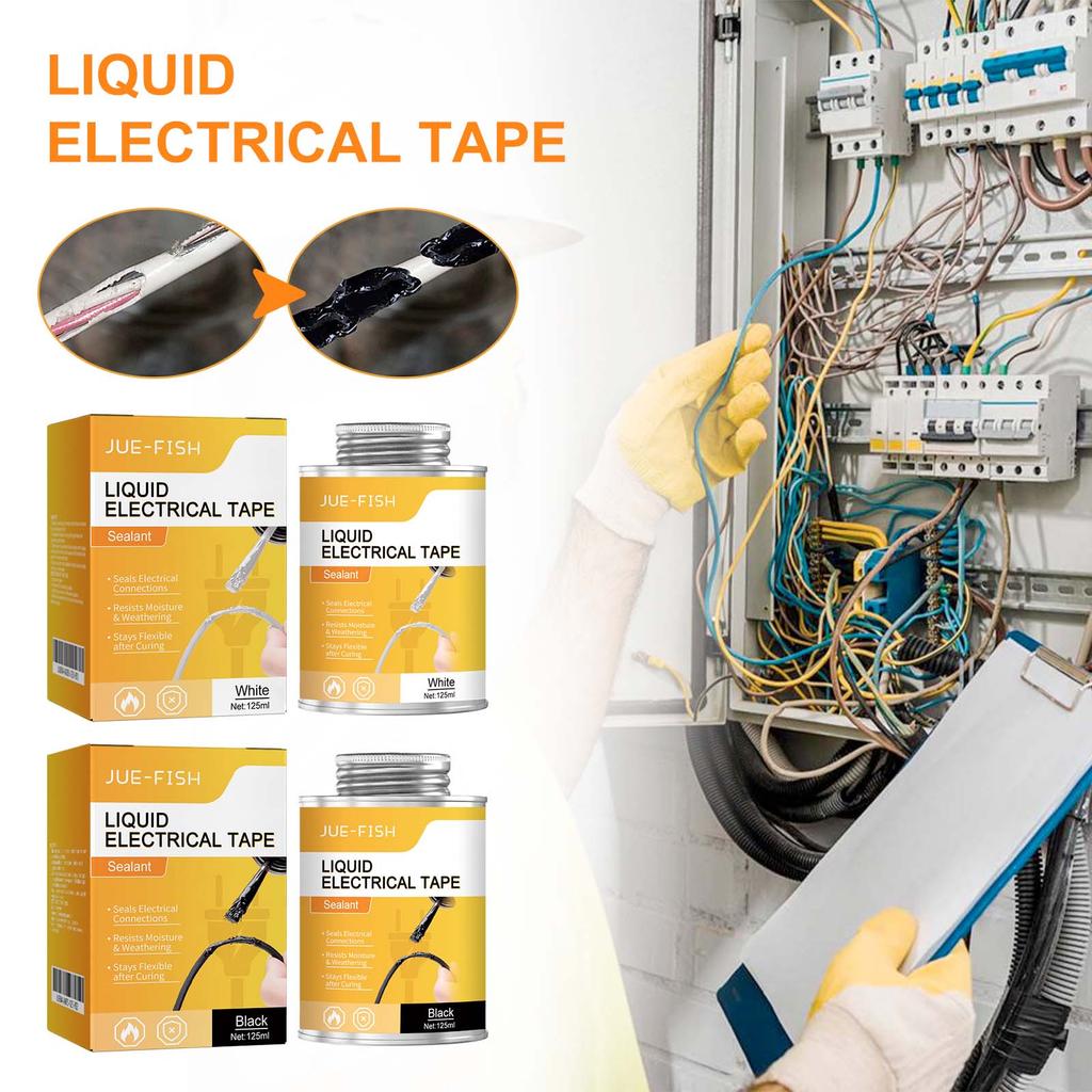 125ml Liquid Electrical Tape Waterproof Instead of Heat Receiver Electrical Tape Liquid Insulation Flame Retardant Tape