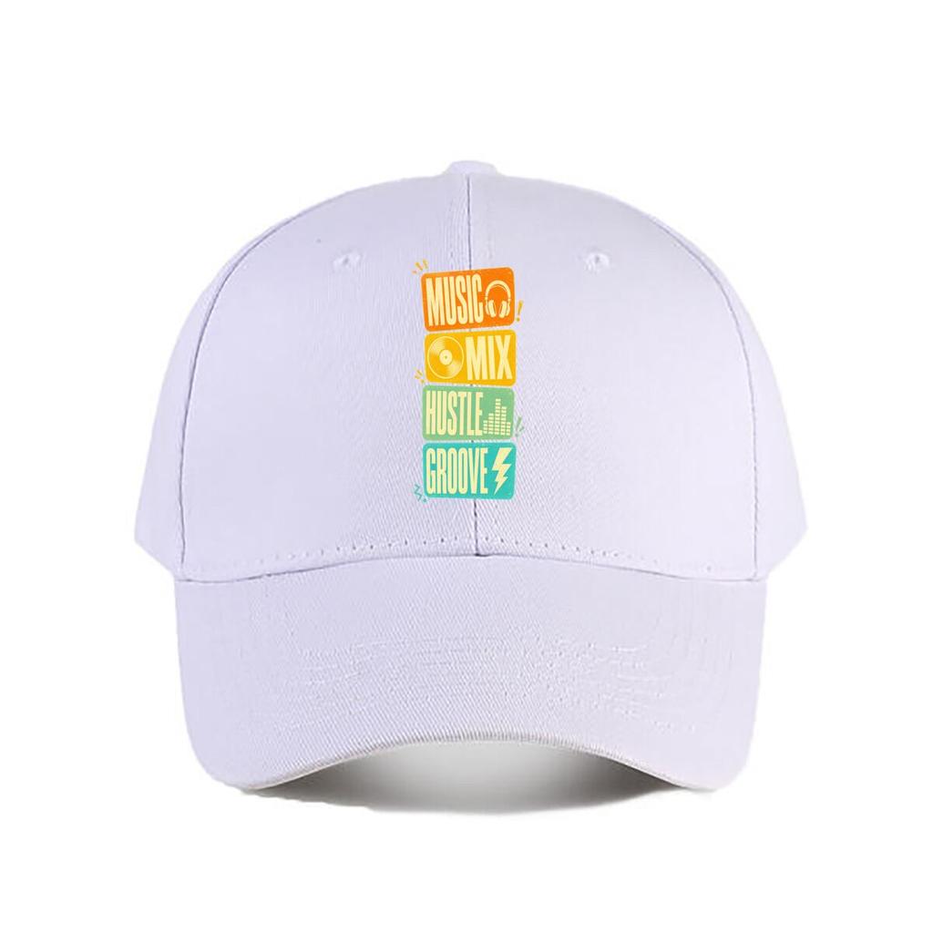 Retro Music Life Rhythm Quote Design Baseball Cap Fashion Outdoor Sports Sunhat Unisex Snapback Cap Womens