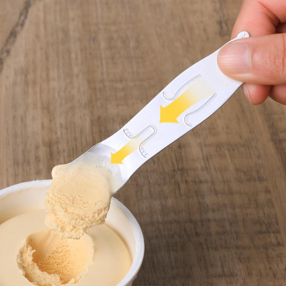 Self-melting Type Dessert Spoon Aluminum Coffee Spoon Kawaii Ice Cream Spoon Pudding