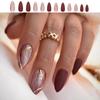 Pointed Head False Nail Full Cover Press On Nails Fashion Almond Fake Nails  Girl