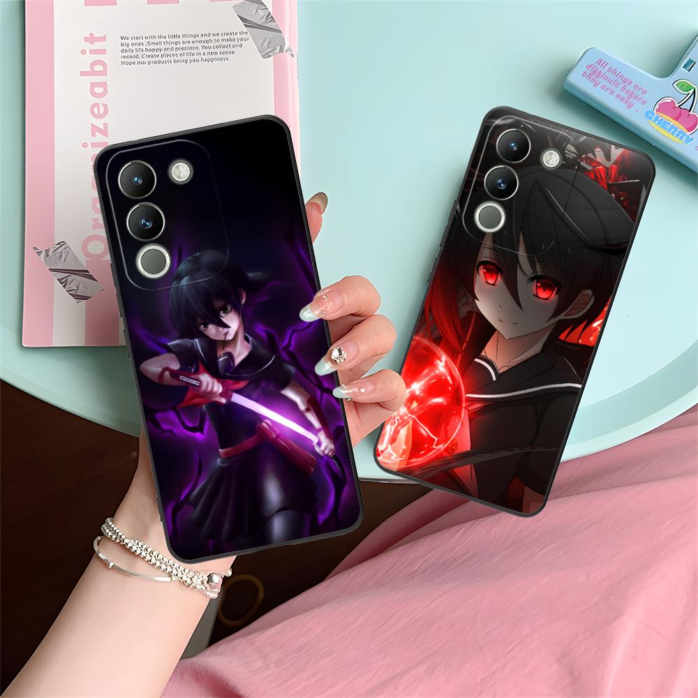 Akame Kurome Matte TPU Mobile Phone Case for VIVO Y77 76 75 74 73 72 58 56 55 51 50 38 36 Y19 Y18 Y03 Y01 5G Colorful Cover