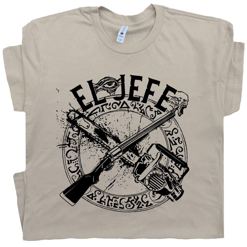 El Jefe T Shirt Evil Book of the Dead Army Zombie Darkness Vintage Horror Movie