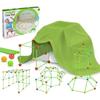 Kids Tent - DIY - Fluorescent - Fort Building Kit - 44 Balls - 86 Sticks