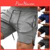 Summer Casual Fashion Sports Mens Outdoor Solid Color Drawstring Freedom Sports Shorts Running Fitness Running Training Gym Workout Shorts