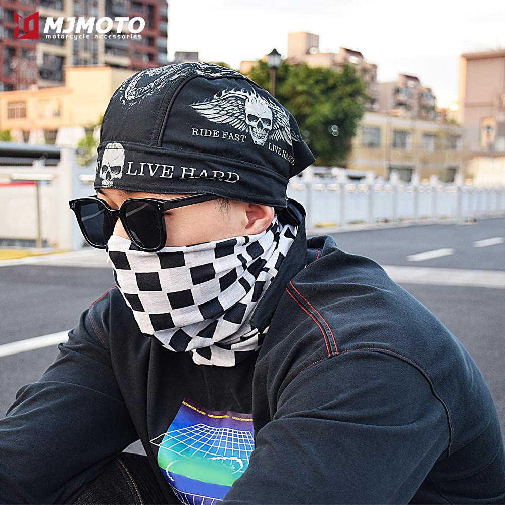 Letnie oddychające czapki motocyklowe Kapelusz piracki Kask motocyklowy Cafe Racer Retro Chusta na głowę Liner kasku rowerowego Szybkoschnące czapki typu beanie Bandana