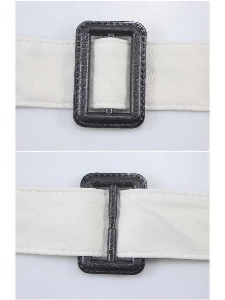 Versatile Khaki Fabric Trench Coat Belt for Women - Waistband & Sleeve Strap Accessory