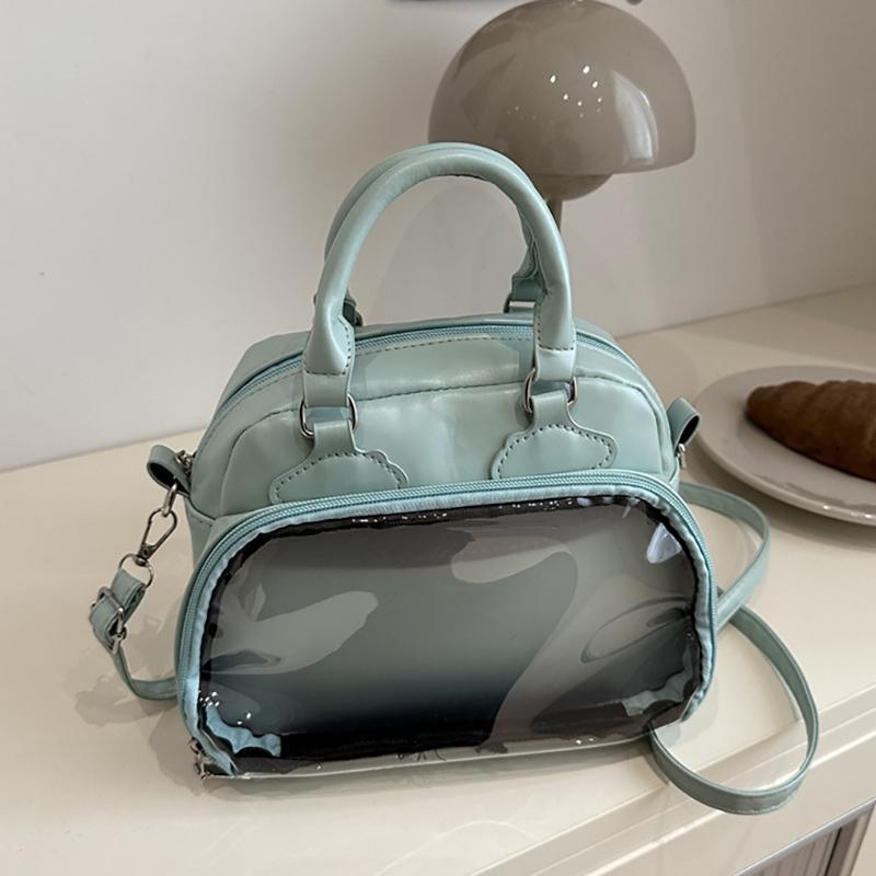 2025 Neue Transparente Joker Handtasche Große Kapazität Wasserdicht Tägliche Pendler Umhängetasche Japanisch Niedlich Zweidimensionale Messenger Bag