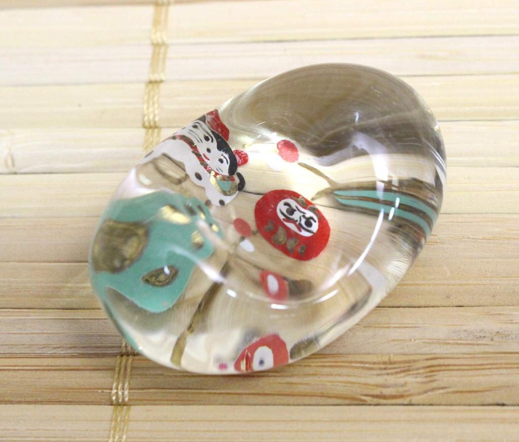 Craftmanhouse Chopstick X Glass Rest, Red, 3.6cm 2.5cm, (Daruma) Design, YZ501-o