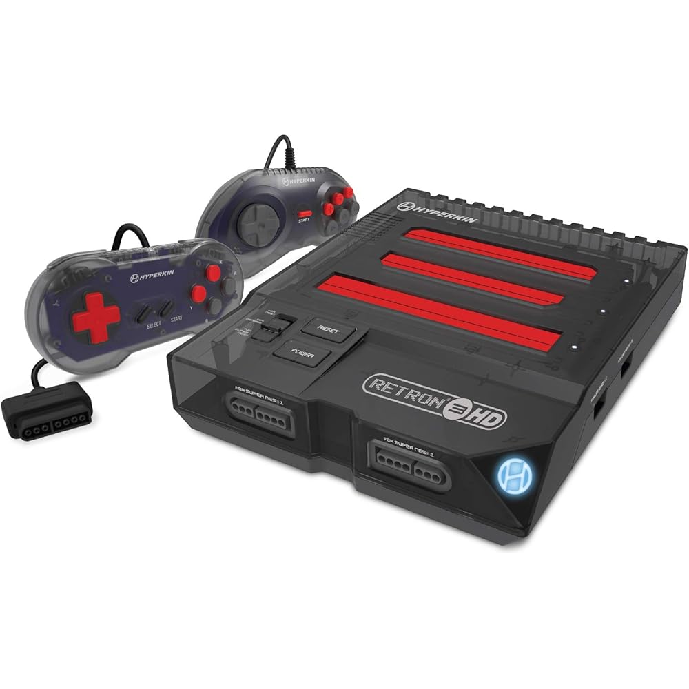 Hyperkin RetroN 3 HD 3-in-1 Retro-Spielekonsole für NES, Super Famicom und Genesis/Mega Drive (Weltraumschwarz) - Sega Genesis