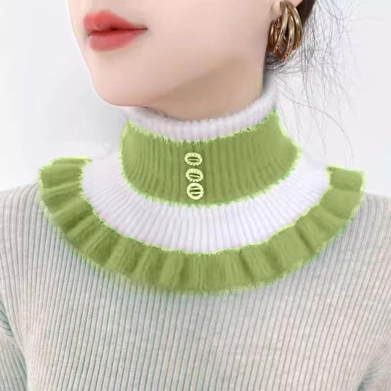 

Фальшивий комір, теплий шарф для шиї, потовщена в язана накидка для шиї One Size