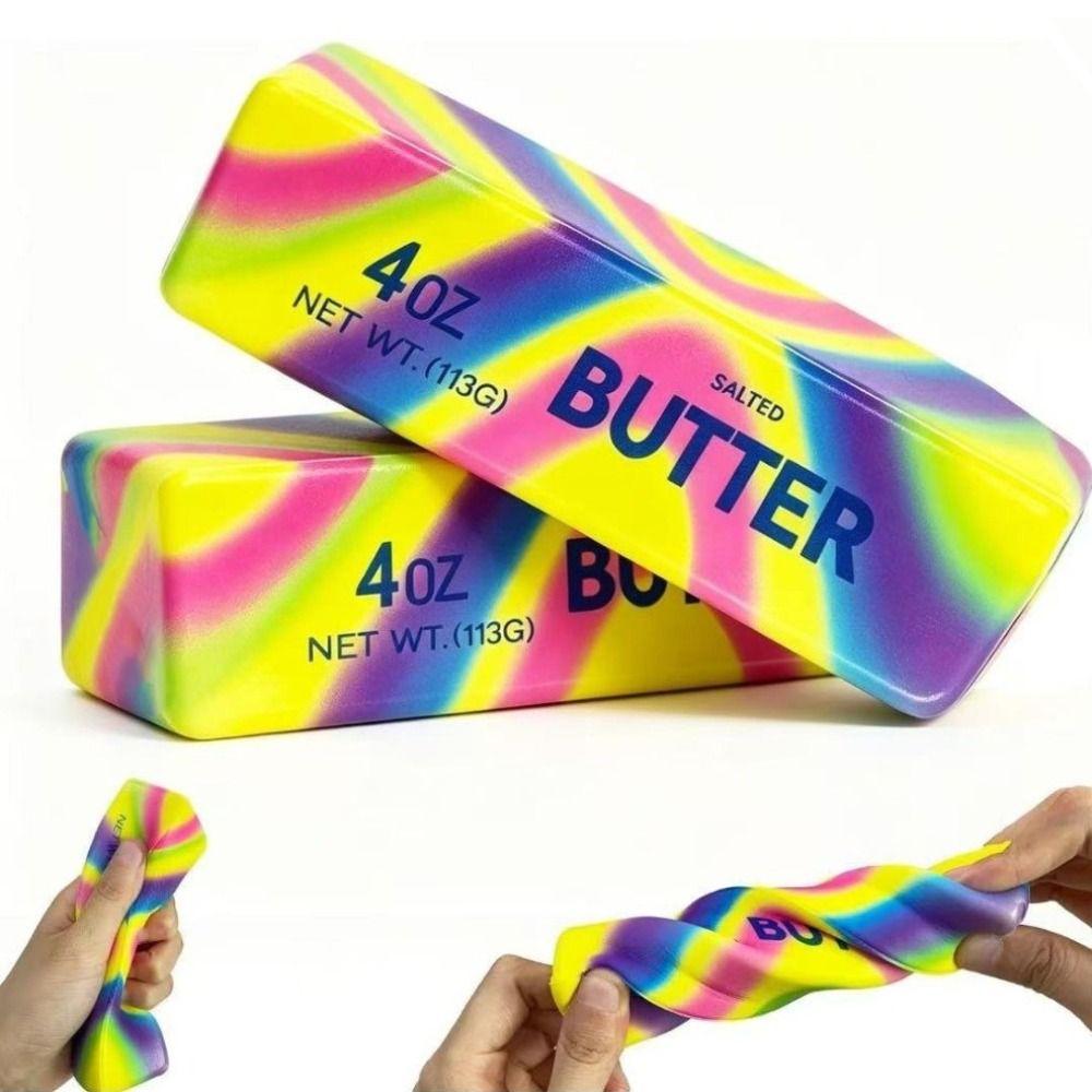Creative Halloween Squishy Toy Colorful Slow Rebound Butter Stick Halloween Fidget Toy Office