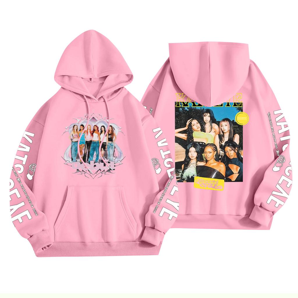 Unisex Fashion Lightweight Long Sleeve Pullover With Pockets Printed Hoodie