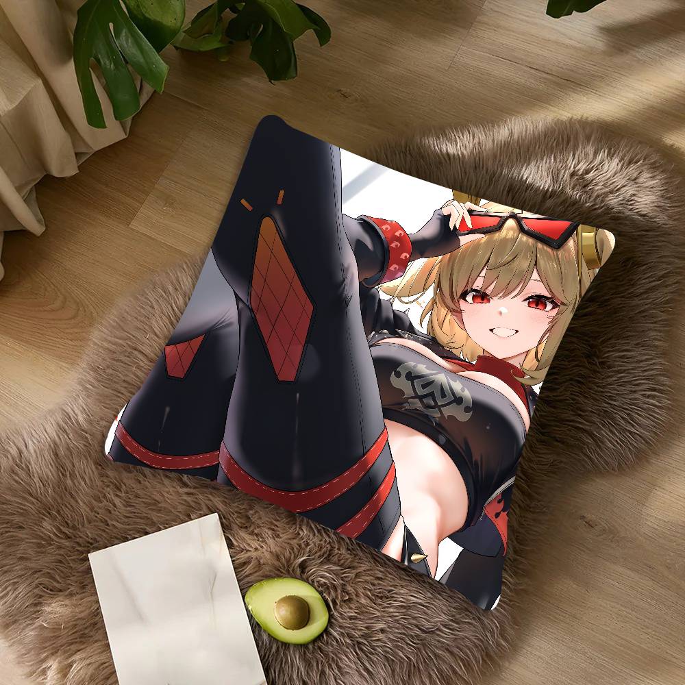 

Pretty Kawaii Burnice White Pillow Case Cushion Cover Decor Home Throw Pillow Covers For Couch Camping Pillow Cover Decorations 12x12Inch