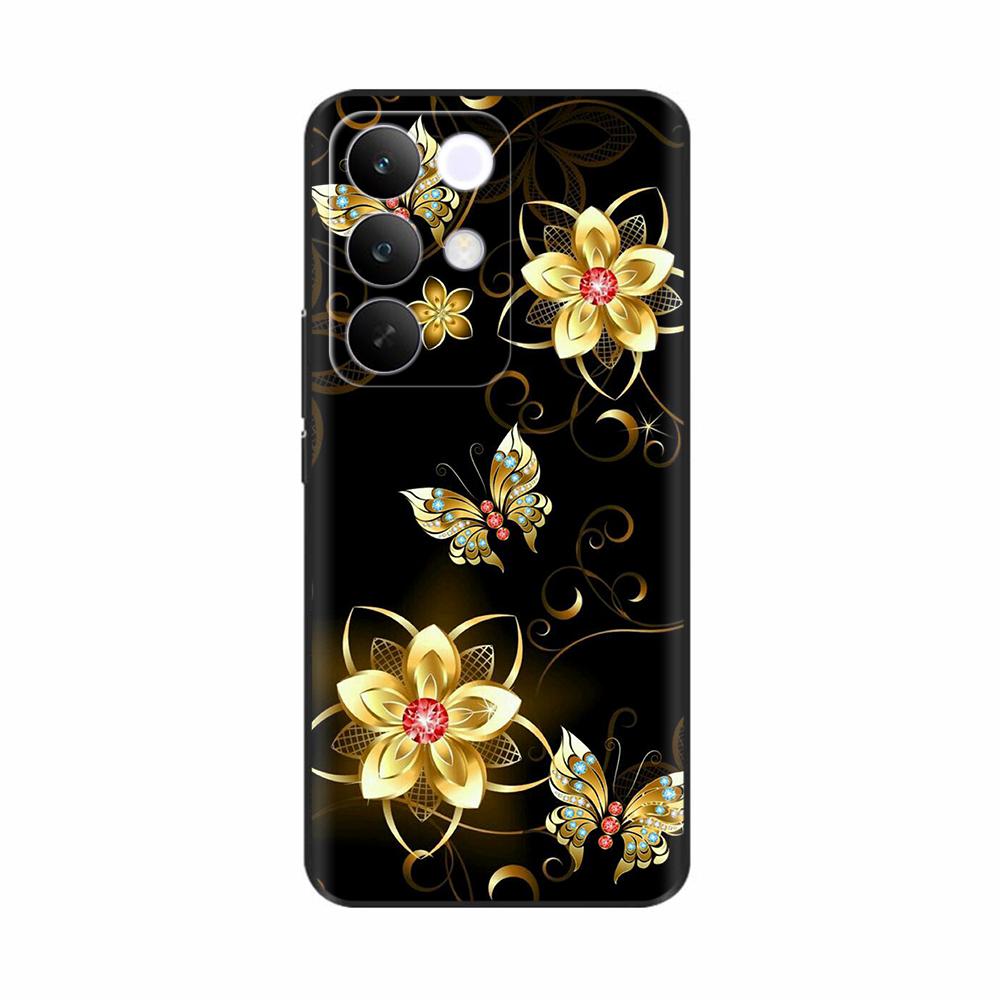 For OPPO Realme C85 5G Case Flower Soft Matte Silicone Back Cover For Realme 15x RealmeC85 C 85 4G 5G Full Phone Shell Fundas