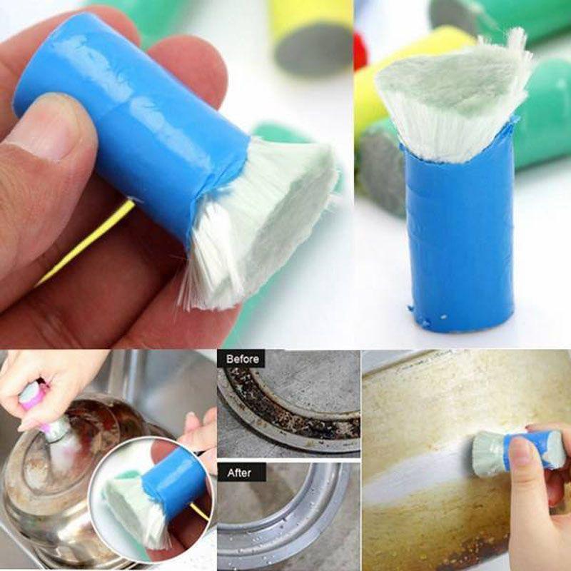 Premium Quality 2pcs Stainless Steel Rust Remover Cleaning Wash Brush Set For Kitchen Use