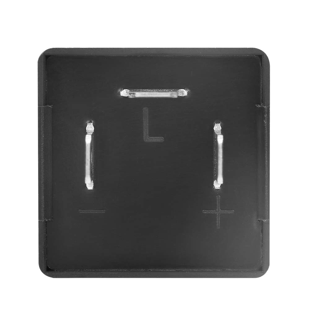 Flasher Relay, CF14 JL-02 3-Pin 12V LED Flasher Flash Relay 0.02A-20A for Turn Signal Light Hyper Flash Fix - Waterproof, Dustproof, Long Life