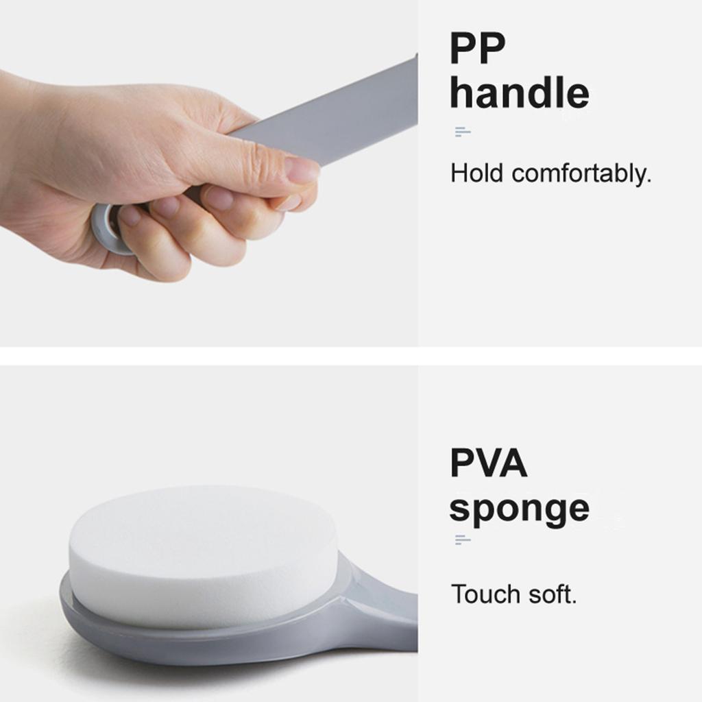 Lotion Applicator With Handle For Back, Legs, Feet Self-applying Sunscreen, Sunless Self-Tanning, Skin Cream, Acne, Skin Back Cream Applicator Brush