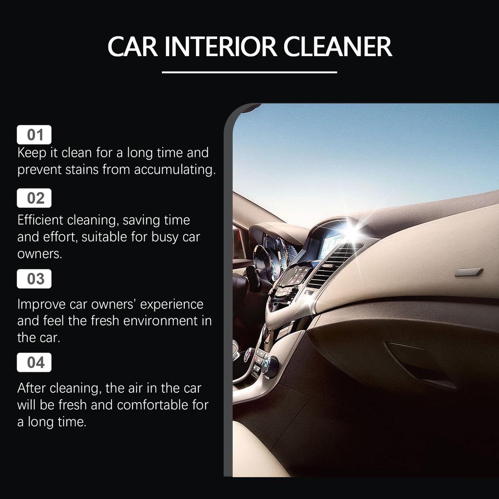 Car Interior Cleaning Spray Stain Removal Interior Friendly Powerful Decomposition Of Oil Stains And Shoe Prints 355ML