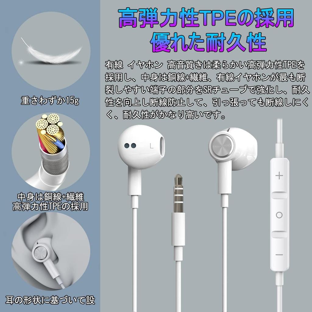 Xunbida Wired Earphones with Enhanced Sound Magnetic Volume Call Noise for from Compatible with All Interface Includes Storage Pouch Microphone, 3.5mm
