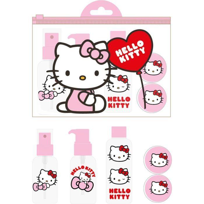 Kit de soins personnels - CERDÁ LIFE'S LITTLE MOMENTS - Hello Kitty - Bouteilles réutilisables