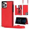 iPhone 14 Crossbody Phone Case with Card Slot for Apple 11/12/13/14 PRO - Women's Leather Protective Cover