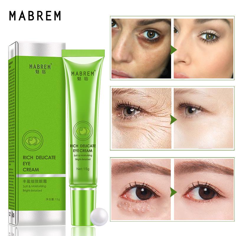 Rich And Delicate Eye Cream Anti-Wrinkle Anti-aging Peptide Collagen Repair Remover Dark Circles Fat Granule Moisturizing