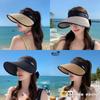 Summer Outdoor Sun Hat With Wide Brim And Breathable Straw Material For Women
